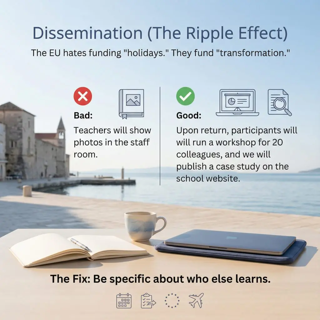 LinaEdu Erasmus+ KA1 Courses Split Croatia - Dissemination of Erasmus Project is A Key Component